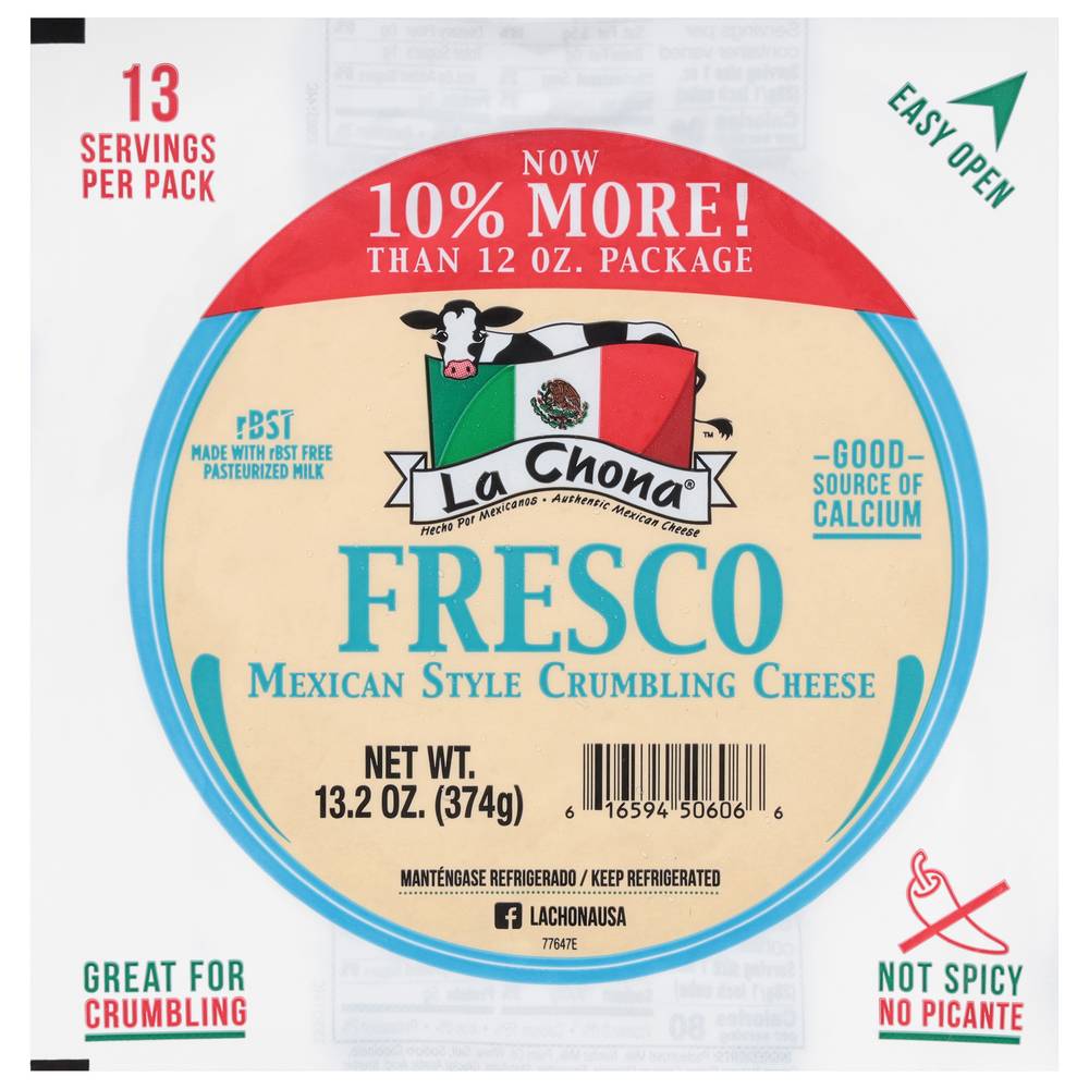La Chona Mexican Style Fresco Crumbling Cheese (12 oz)