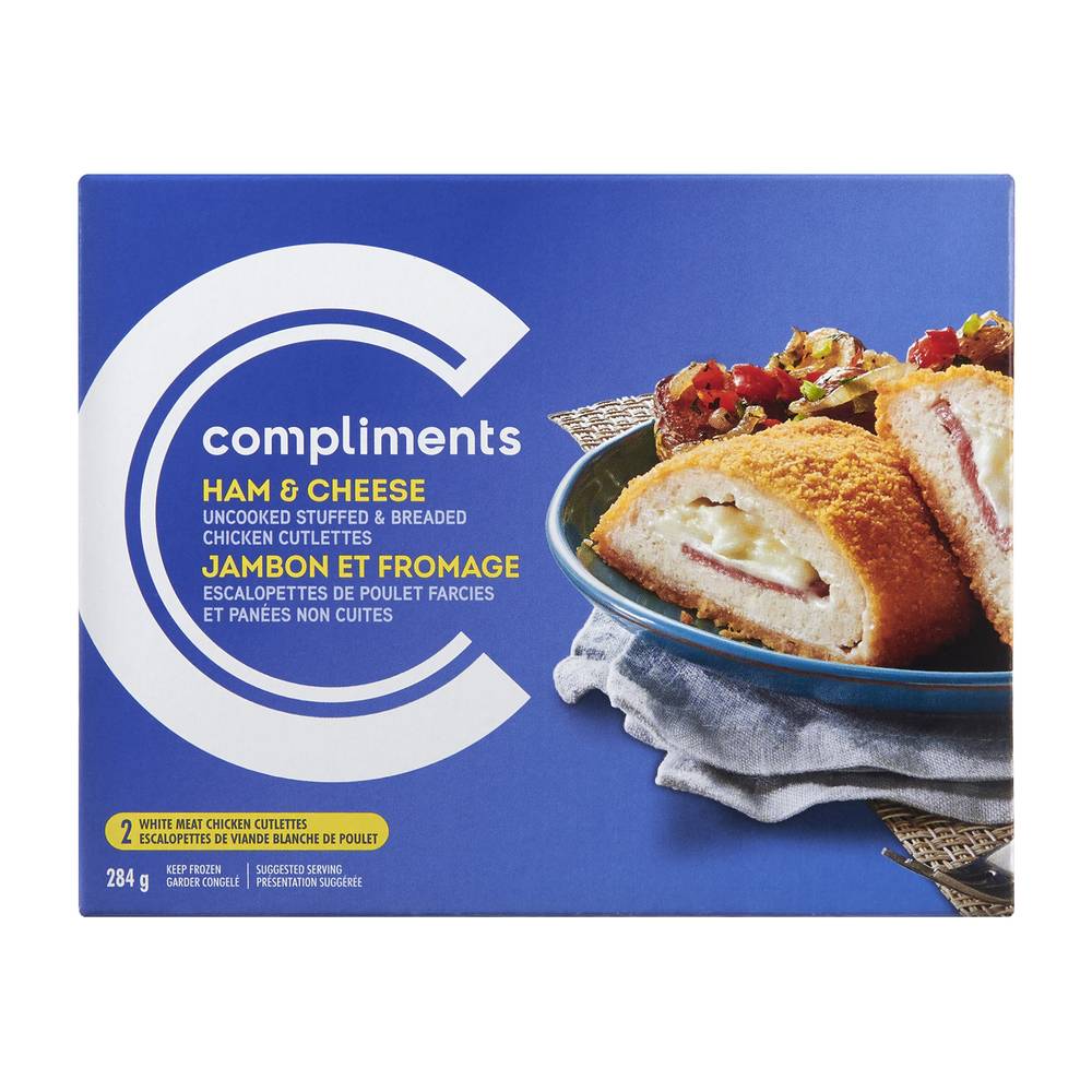 Compliments Frozen Ham And Cheese Stuffed Chicken Breast 284 g