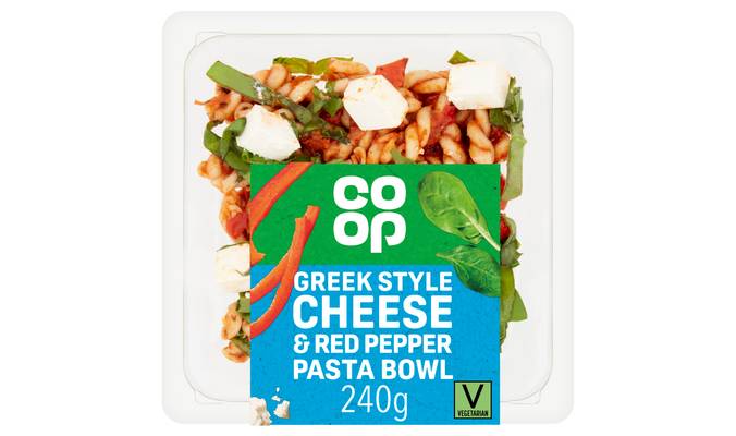 Co-op Greek Style Cheese & Red Pepper Pasta Bowl 240g