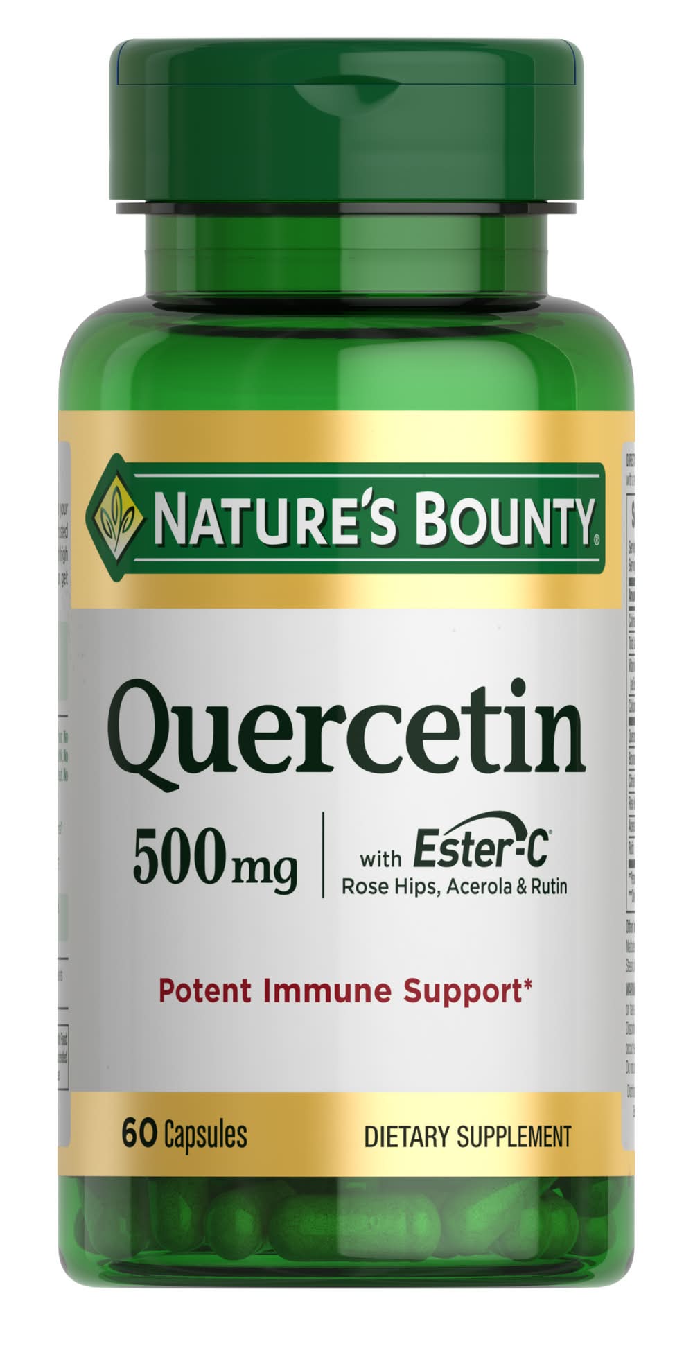 Nature's Bounty 500 Mg Quercetin Potent Immune Support Capsules (60 ct)