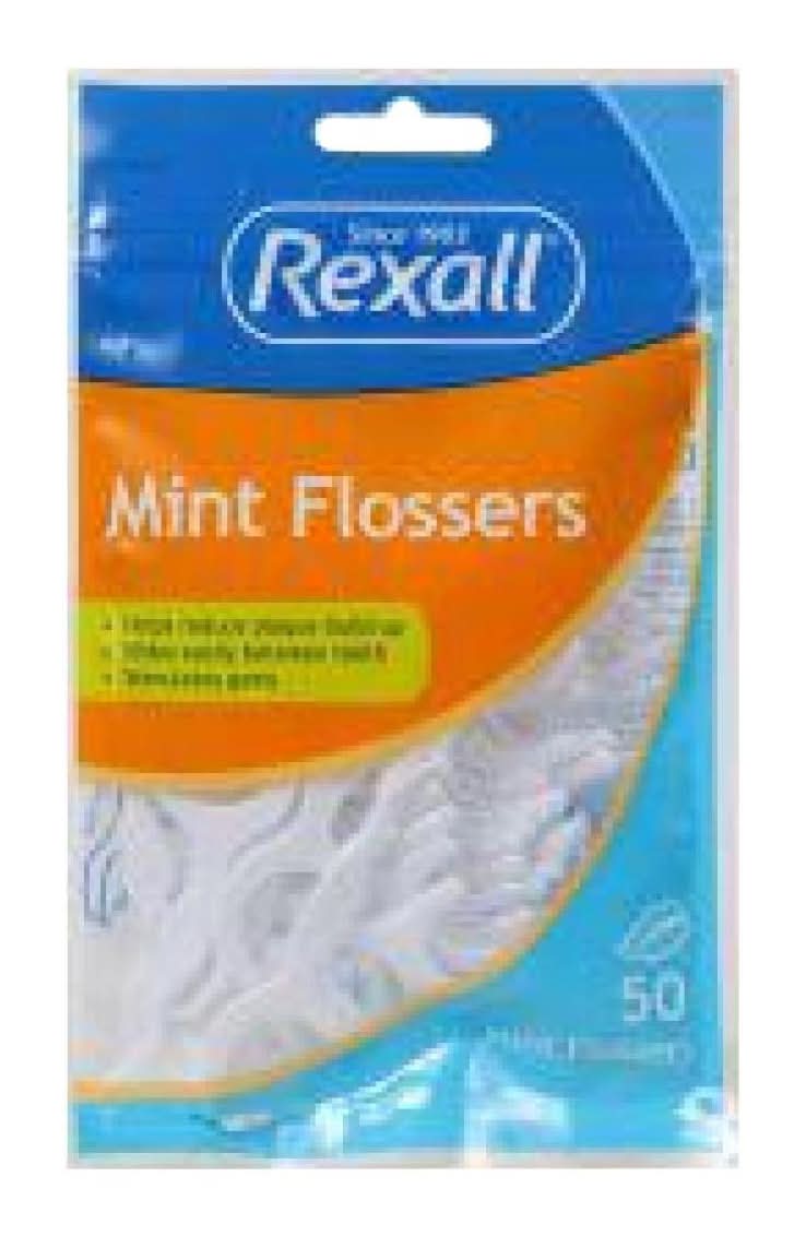 Rexall Dental Flossers, Mint (50 ct)