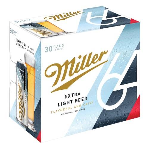 Miller Extra Light Beer (30 ct, 12 fl oz)