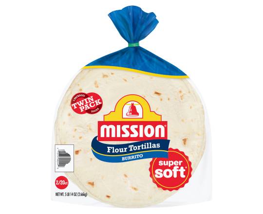 Mission Burrito Flour Tortillas Twin pack (2 x 20 ct)