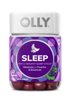 Olly Restful Sleep Aid Gummies, Blackberry Zen (50 ct)