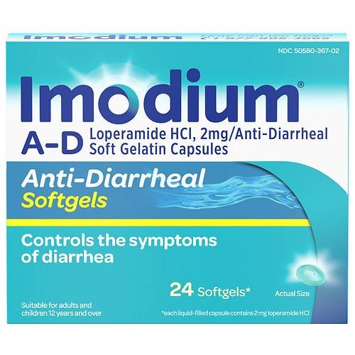 Imodium A-D Anti-Diarrheal Softgels, Loperamide Hydrochloride - 24.0 ea