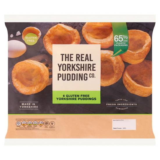 The Real Yorkshire Pudding Co. 6 Gluten Free Yorkshire Puddings 180g