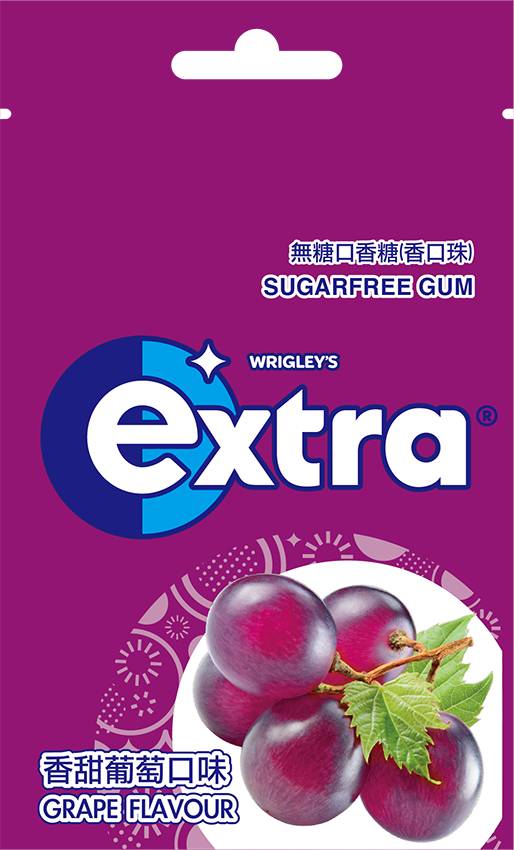 ＥＸＴＲＡ無糖口香糖－香甜葡萄