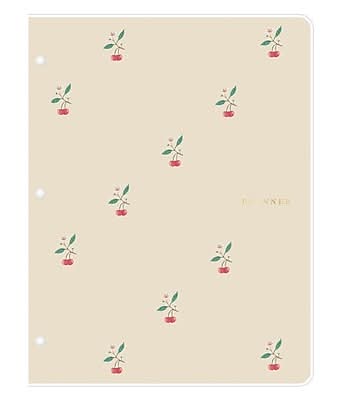 Undated Blue Sky Bespoke Cherries 8.5 x 11 Monthly Planner, Blush (155605)