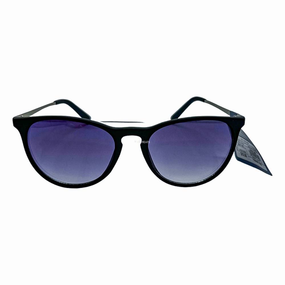 Women's Plastic Round Sunglasses - Universal Thread™ Black
