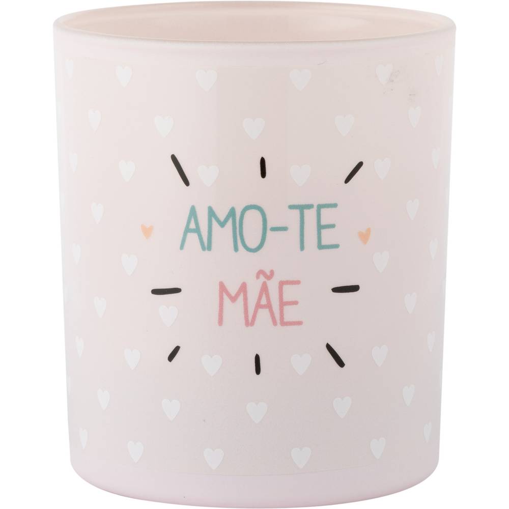 Copo Vela Amo-Te Mãe