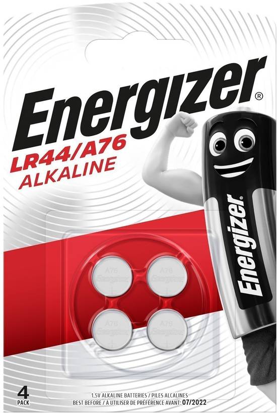 Energizer - Pile bouton alcaline lr44 a76 1.5v (4 pièces)