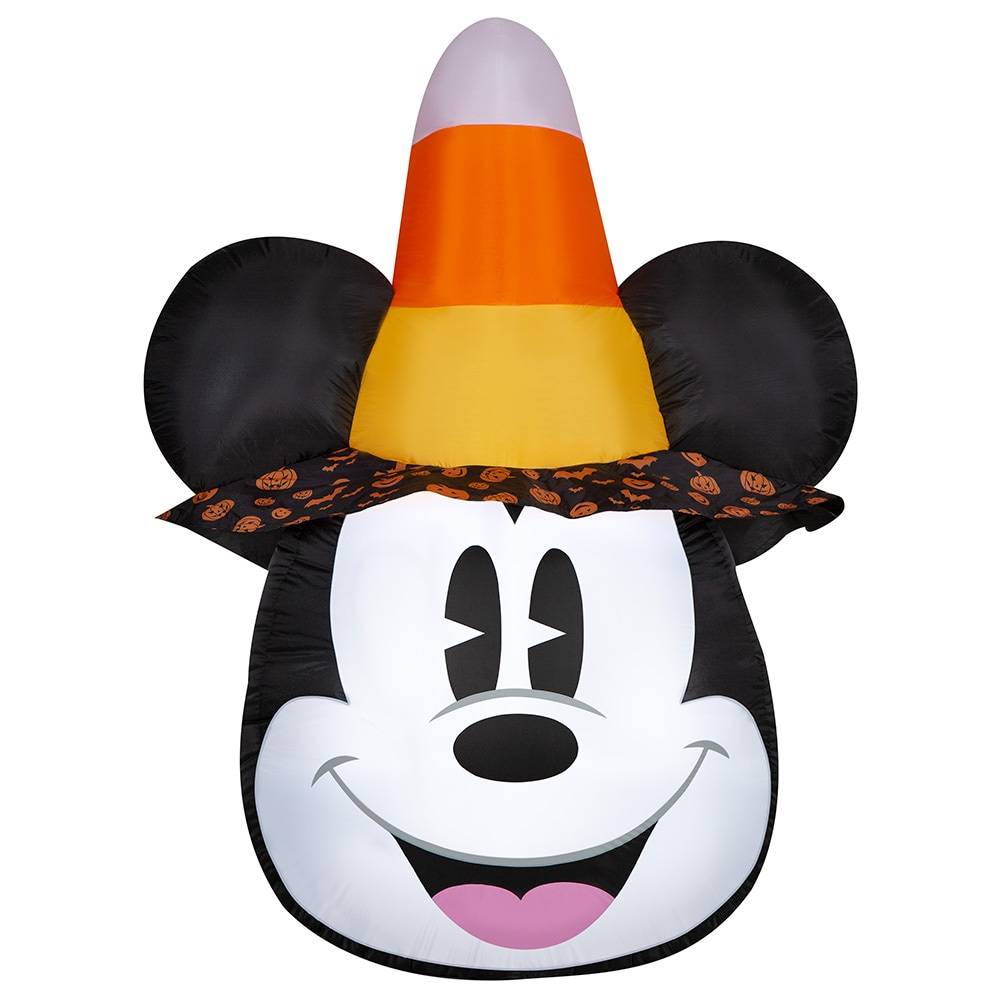 Disney 6-ft LED Mickey Mouse with Candy Corn Hat Inflatable | 550938