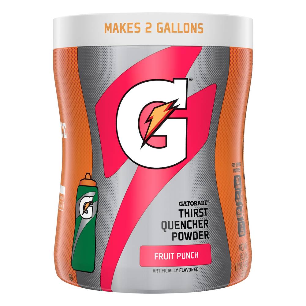 Gatorade Fruit Punch Thirst Quencher Sports Drink Powder, Fruit Punch (18.3 oz)