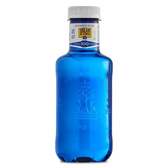 Agua mineral natural Solán de cabras botella 50 cl