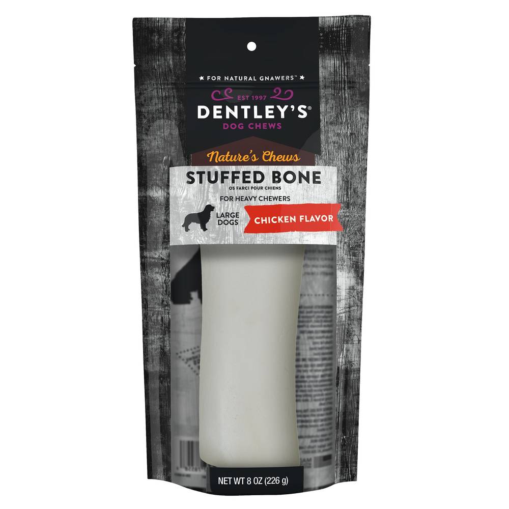 Dentley's Large Filled Femur Bone Dog Chew Filled Dog Bones ( /chicken)