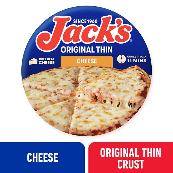 Jack's Original Thin Crust Cheese Frozen Pizza