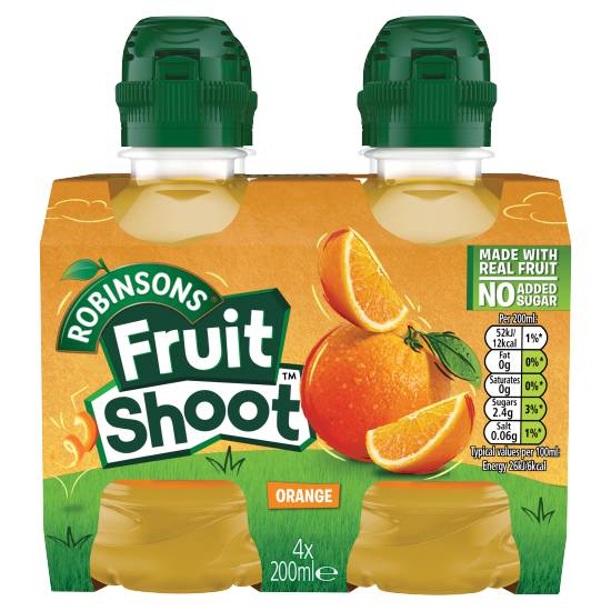 Robinsons Fruit Shoot Orange Kids Juice Drink (4 x 200ml)