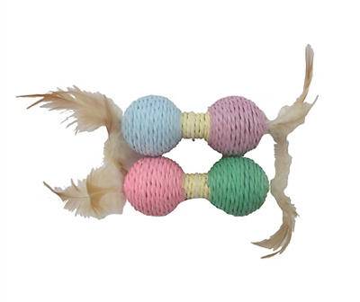 Sisal Double Ball Cat Toy, 2-Pack