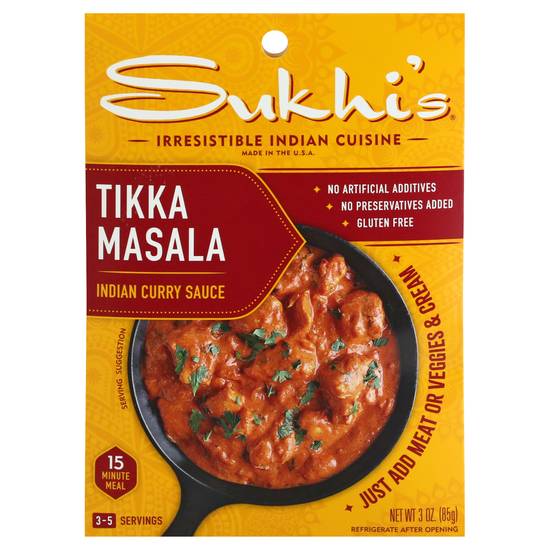 Sukhi's Tikka Masala Indian Curry Sauce (6 ct)