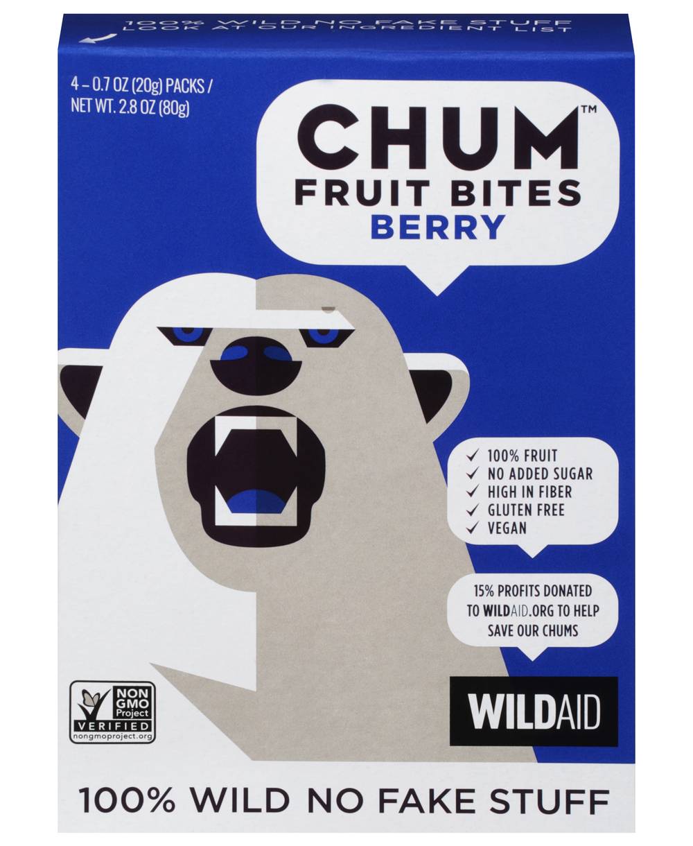 Chum Fruit Bites, Berry (0.7 oz, 4 ct)