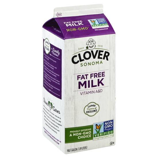 Clover Vitamin a & D Fat Free Milk (1.89 L)