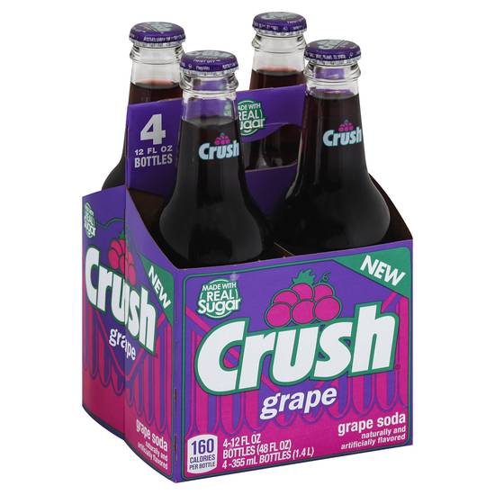Crush Grape Soda (4 ct, 12 fl oz)