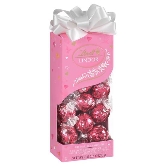 Lindt Lindor Valentine Strawberries & Cream Traditions, 6.8 oz Gift Box