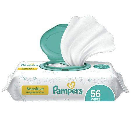 Pampers Baby Wipes Sensitive Perfume Free - 56.0 ea