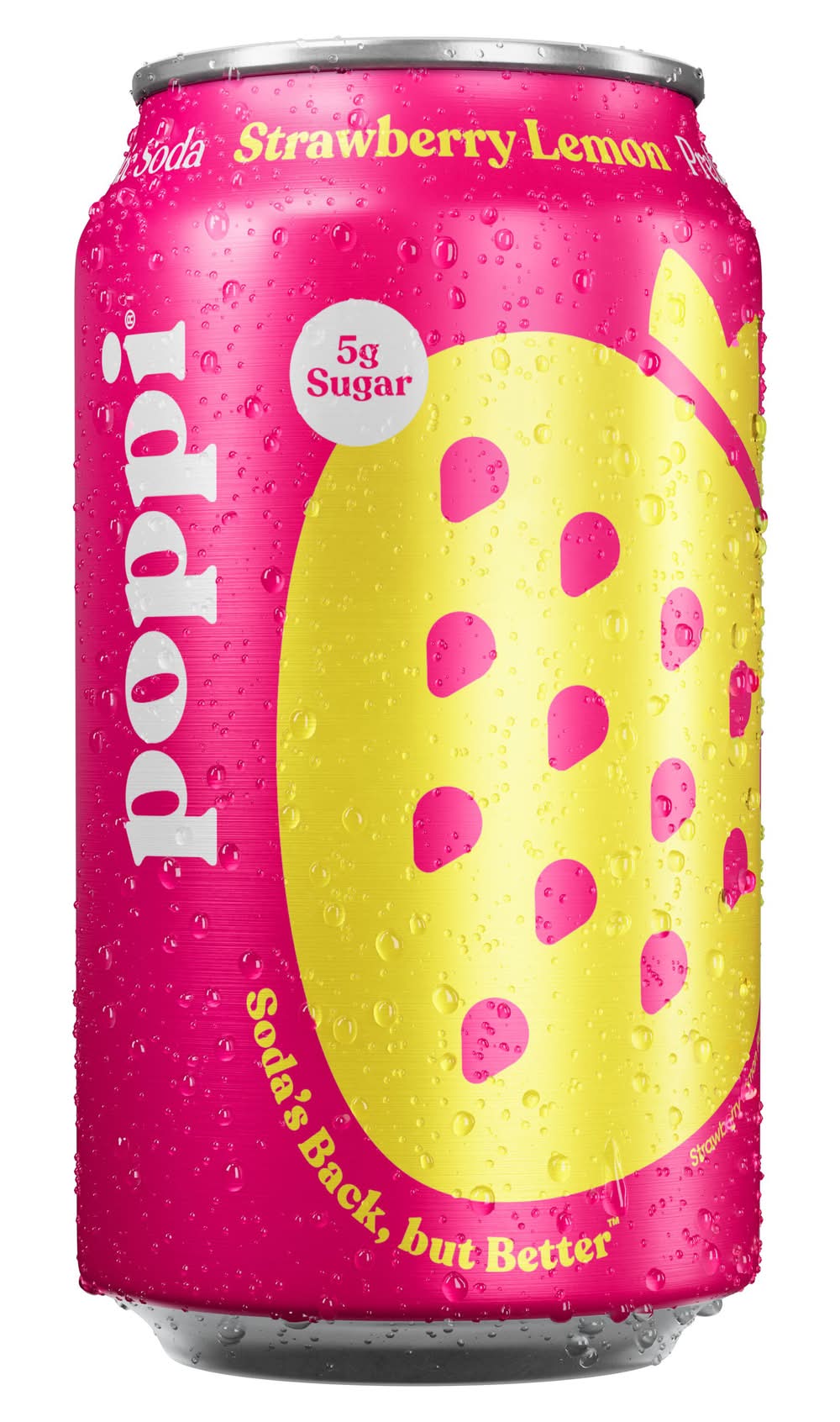 poppi Prebiotic Soda, Strawberry-Lemon (12 fl oz)