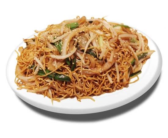 28. Nouilles sautées aux fèves germées avec sauce soya / Stir Fried Soy Bean Noodles with Soy Sauce / 豉油黄面