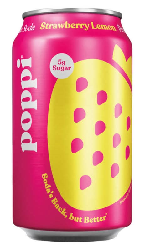poppi Soda, Strawberry Lemon (12 fl oz)