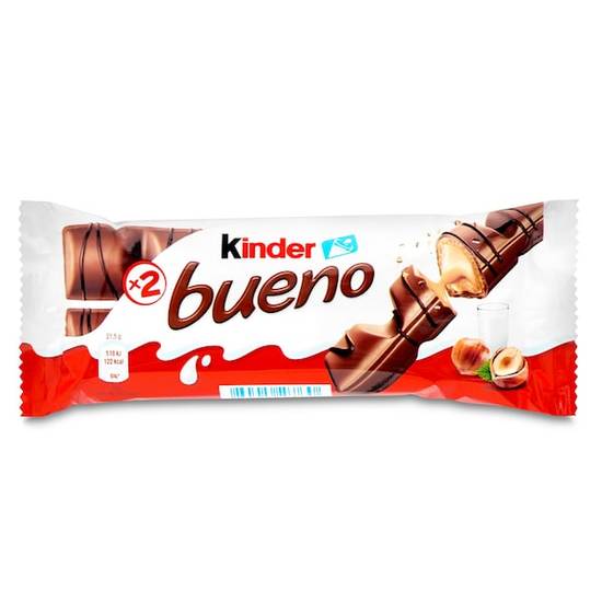 Barritas de chocolate con leche y avellanas Kinder bolsa 43 g
