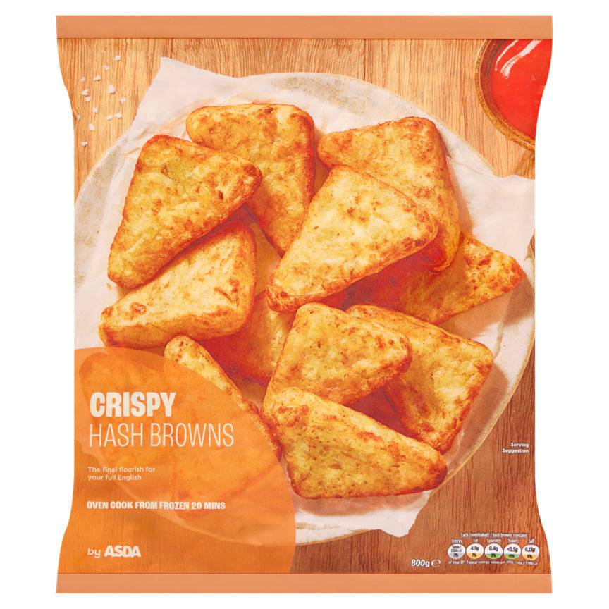 Asda Crispy Hash Browns 800g