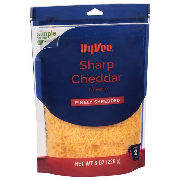 Hy-Vee Finely Shredded Sharp Cheddar Cheese