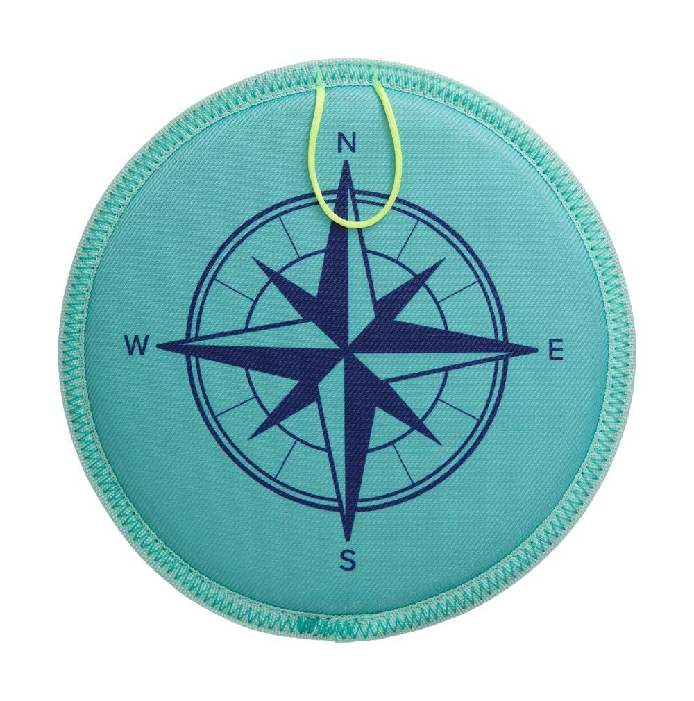 Arcadia Trail Toss-And-Fetch Compass Flyer Dog Toy, Blue