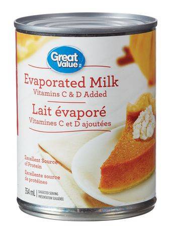 Great Value Evaporated Milk (354 ml)