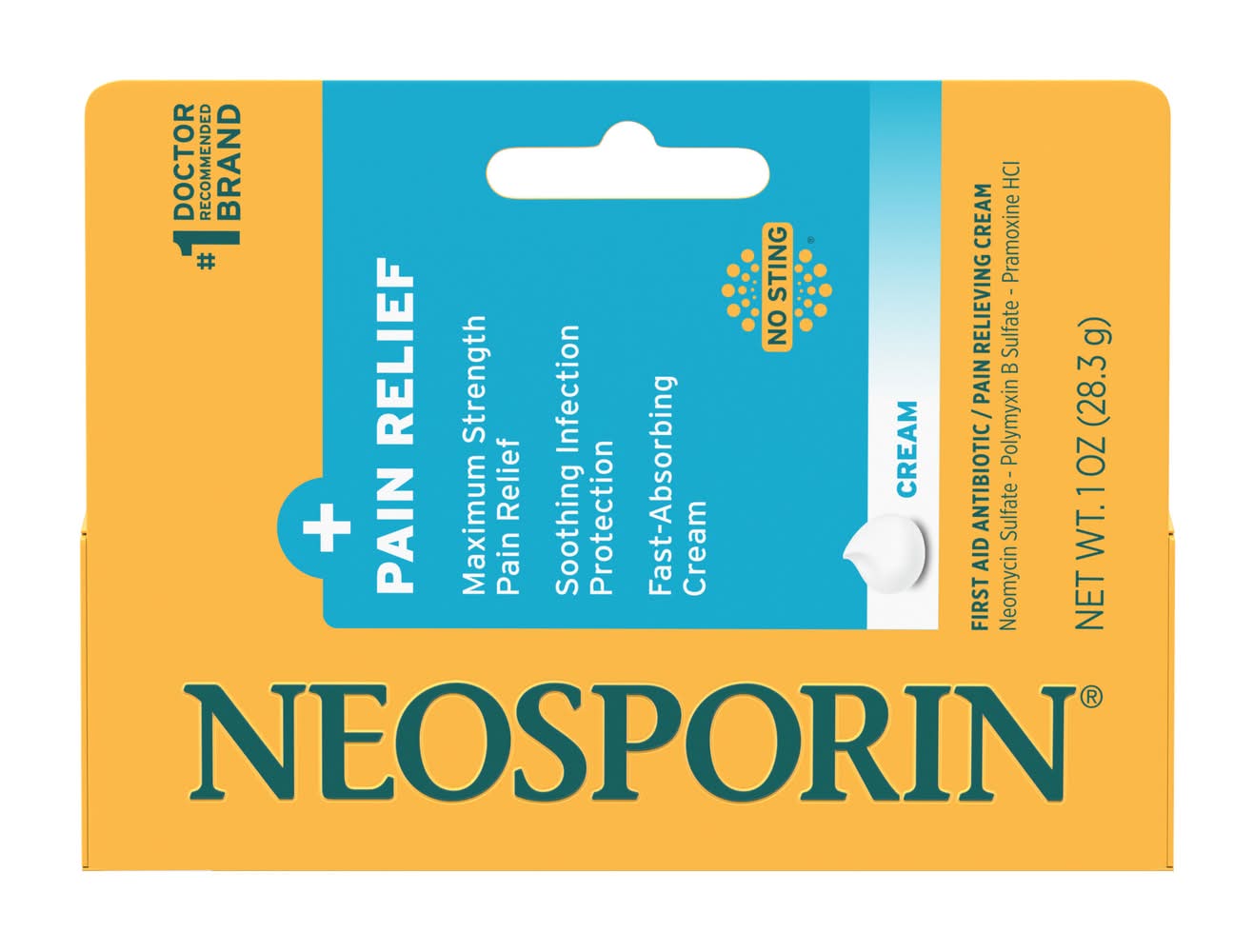Neosporin Maximum Strength First Aid + Pain Relief Cream (1 oz)