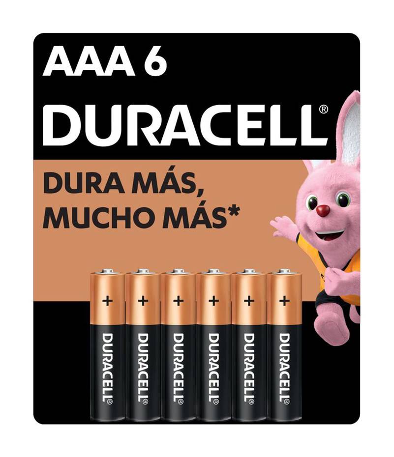 Duracell · Pila alcalina aaa (6 un)