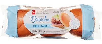 President's Choice Pains Brioche Pur Beurre / All-Butter Brioche Buns 300.0 G