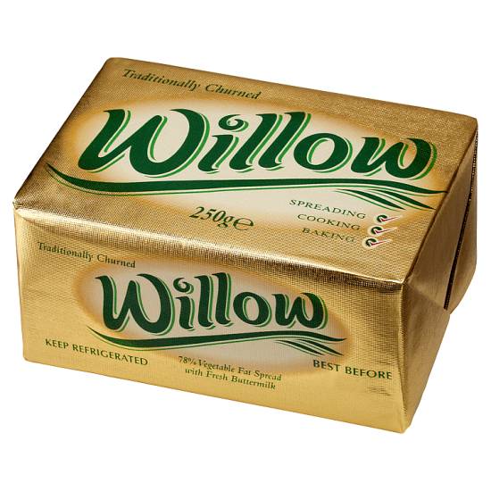 Willow Traditionally Churned 77% Vegetable Fat Spread With Buttermilk (250g)