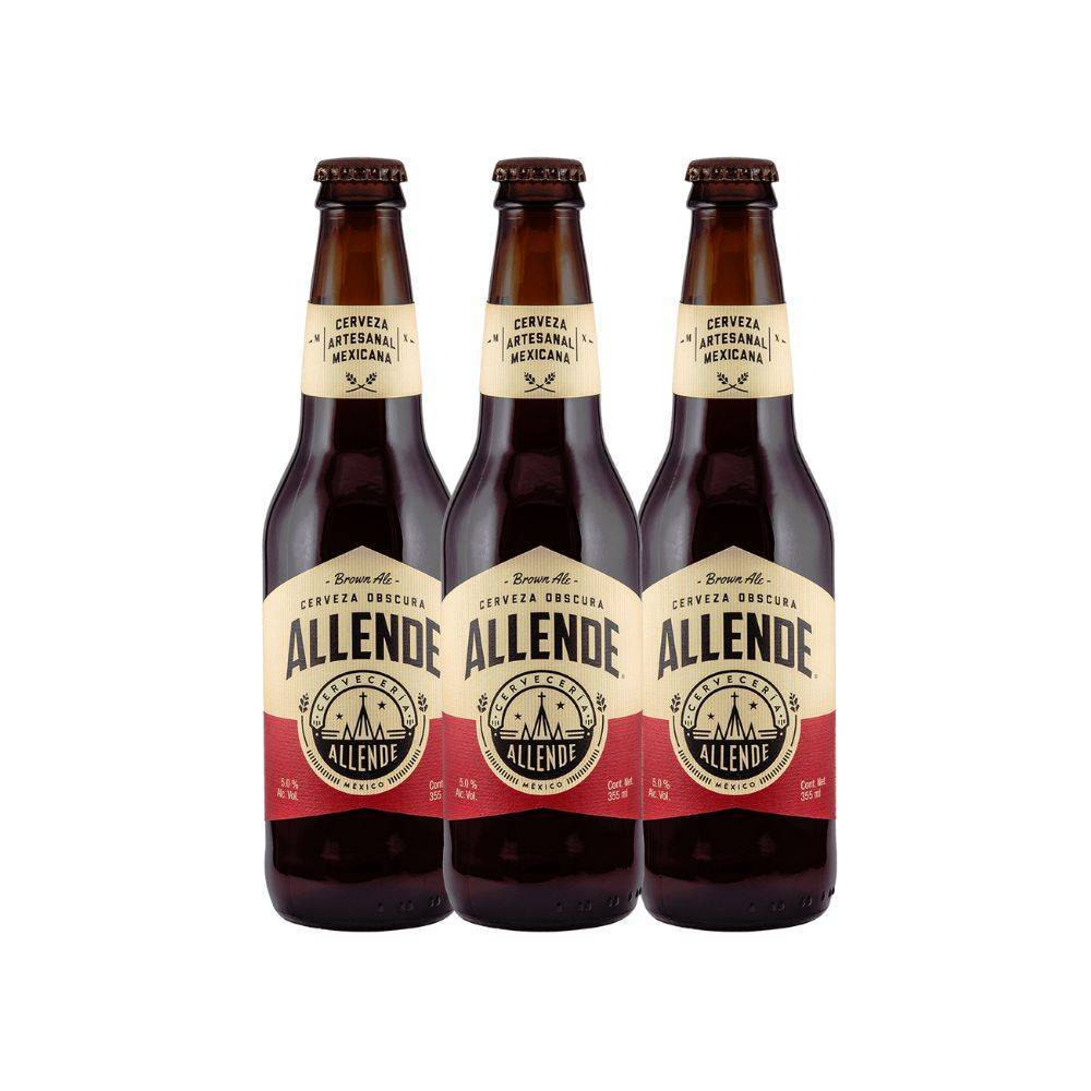 Combo Allende Cerveza Brown Botella 355 ml