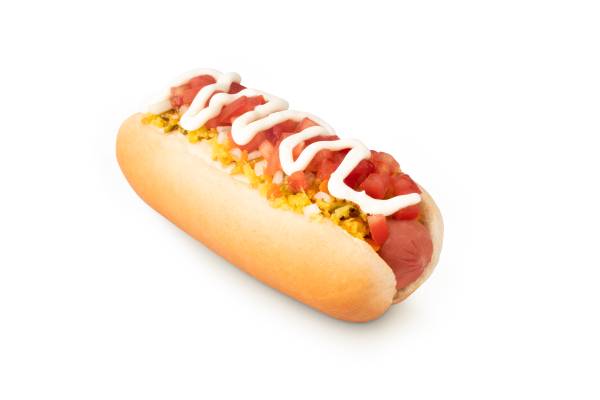 Hot dog completo tamaño normal