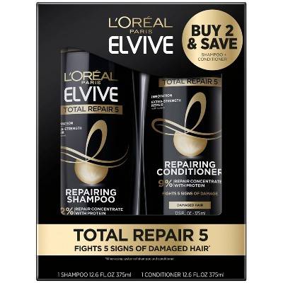 L'oreal Advanced Haircare Total Repair 5, Shampoo & Conditioner, 12.6 oz (2pk)