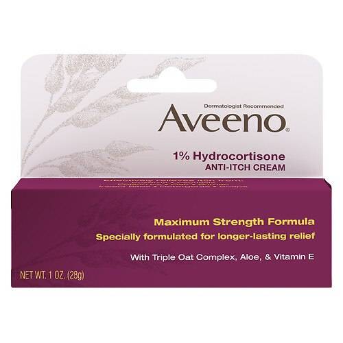 Aveeno Maximum Strength 1% Hydrocortisone Anti-Itch Cream - 1.0 oz