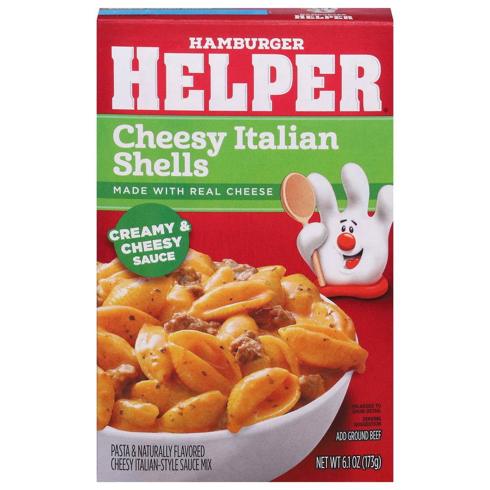 Hamburger Helper Italian Shells, Creamy & Cheesy Sauce (6.1 oz)