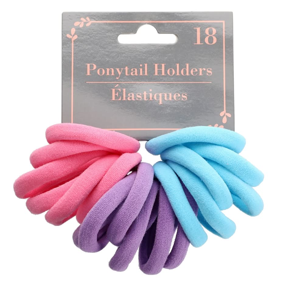 Ponytail Holders, Assorted (18 ct)