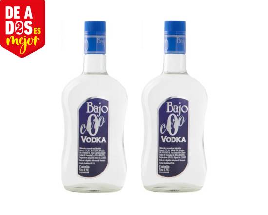 2 Botellas Vodka Bajo Cero Original 0.7L