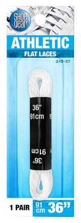 Shoe Gear Athletic Flat Laces, 36 in, White