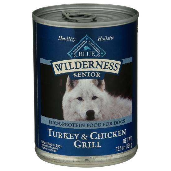 Blue Buffalo Wilderness Senior Turkey & Chicken Grill Dog Food