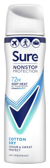 Sure Cotton Dry Protection Anti-Perspirant Aerosol (75ml)